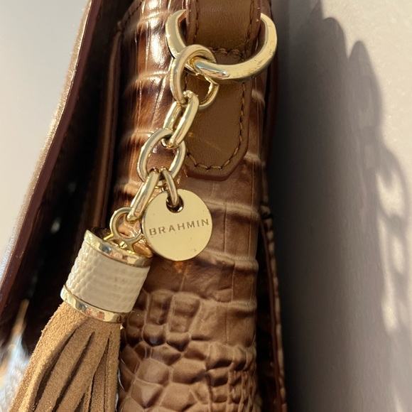 Brahmin Brinley Satchel/Shoulder Bag in Sandshell Varadero - Picture 4 of 10